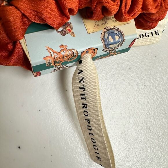NWT Anthropologie Set of 6 Multicolored Velvet Scrunchie Hair Ties - Picture 4 of 5